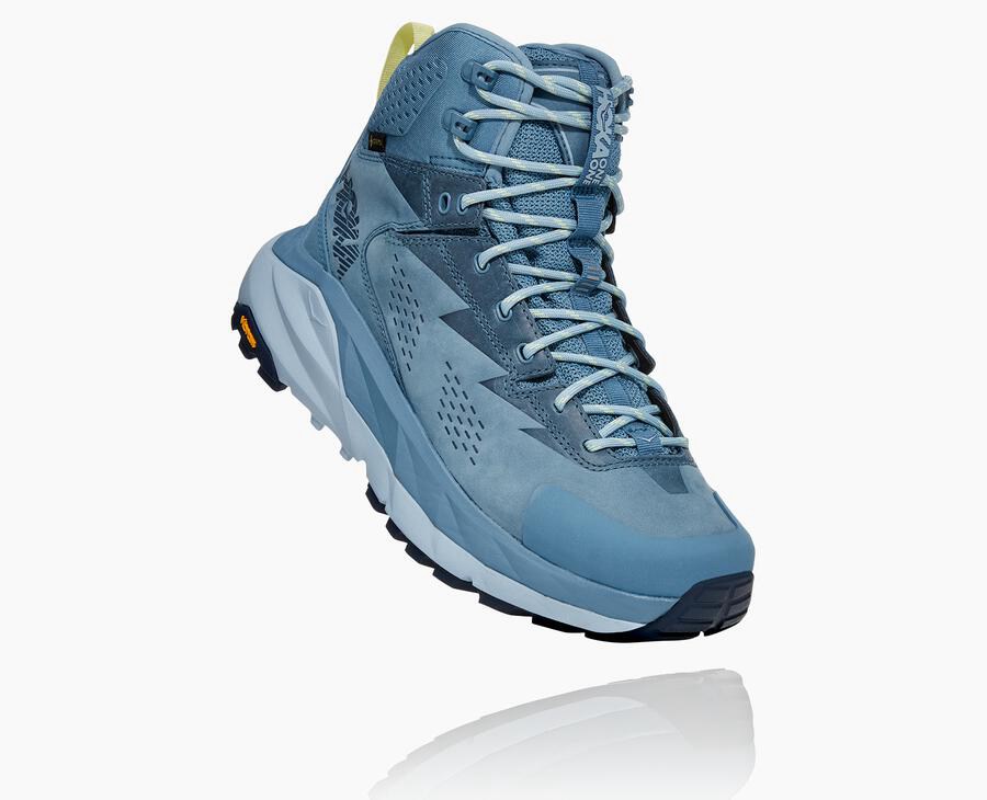 Hoka One One Kaha Gore-Tex Vandringsskor Dam - Blå - UXZGB-9427